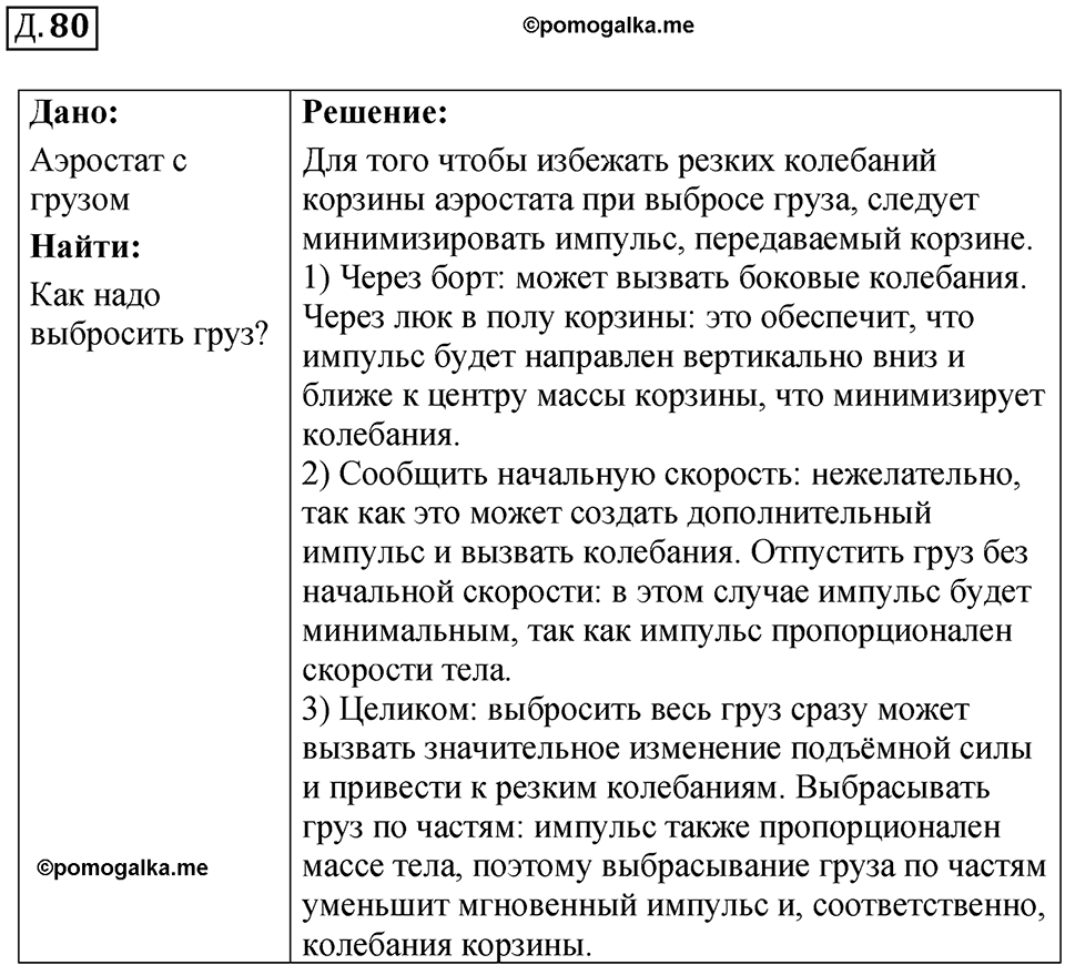 Д. 80 — решение 1