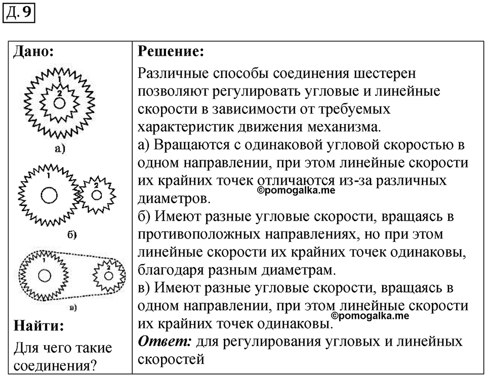 Д. 9 — решение 1