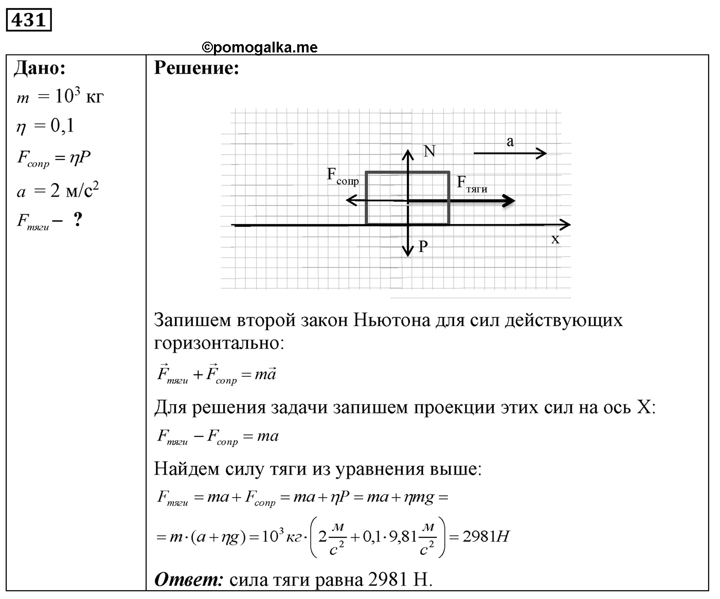 Задача №431 — решение 1