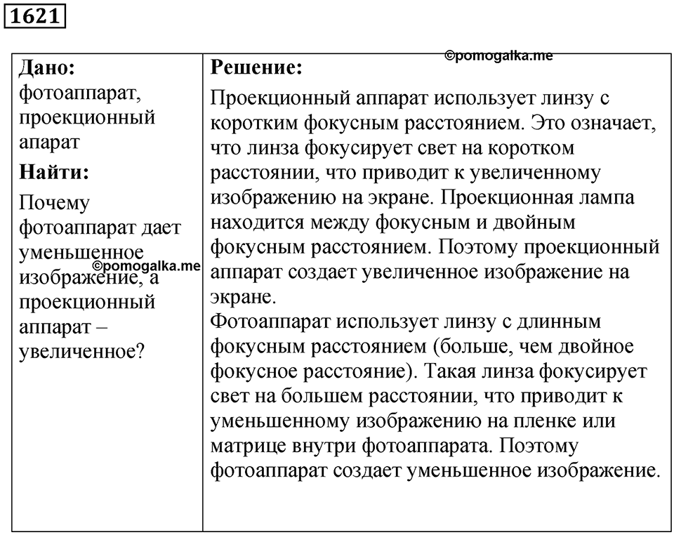 Задача №1621 — решение 1