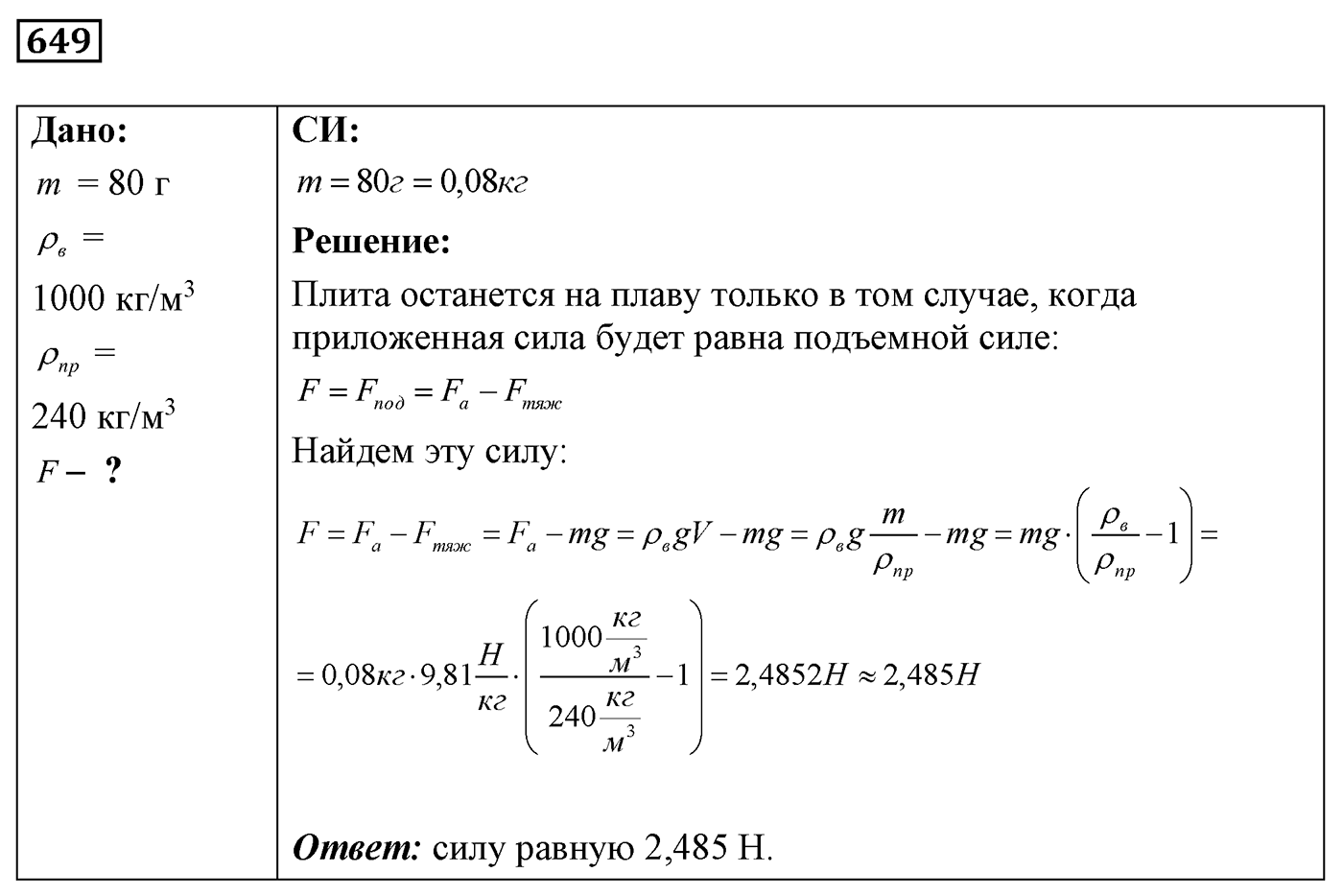Задача №649 — решение 1