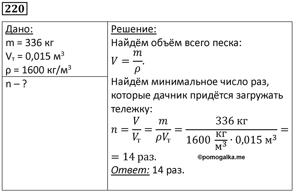 Номер 220 — решение 1