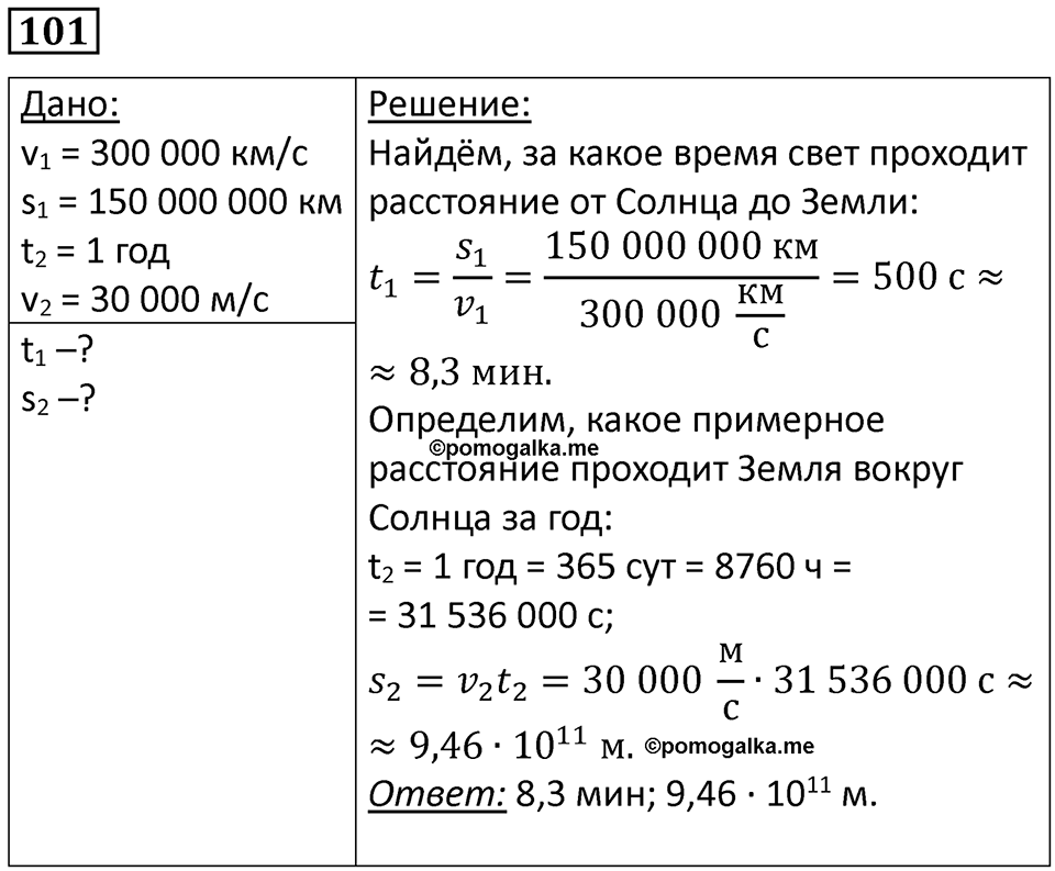 Номер 101 — решение 1