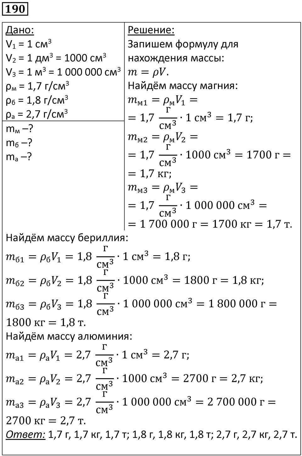 Номер 190 — решение 1