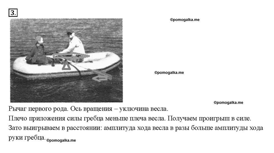 Глава 4. Работа и мощность. Энергия. Рычаги в технике, быту и природе. §60. Упражнение 32, номер №3 — решение 1