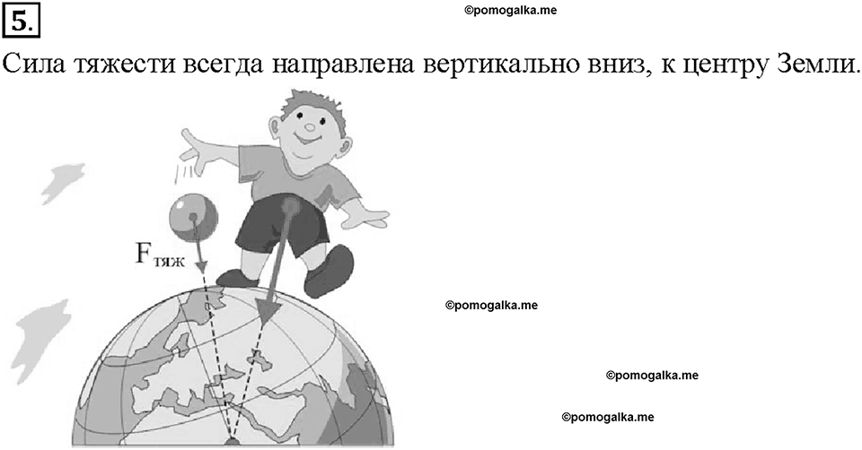 Глава 2. Взаимодействие тел. Явление тяготения. Сила тяжести. §25. Вопрос №5 — решение 1