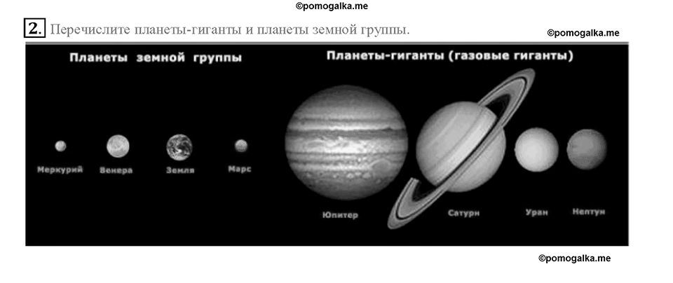 Глава 2. Взаимодействие тел. Сила тяжести на других планетах. Физические характеристики планет. §29. Вопрос №2 — решение 1