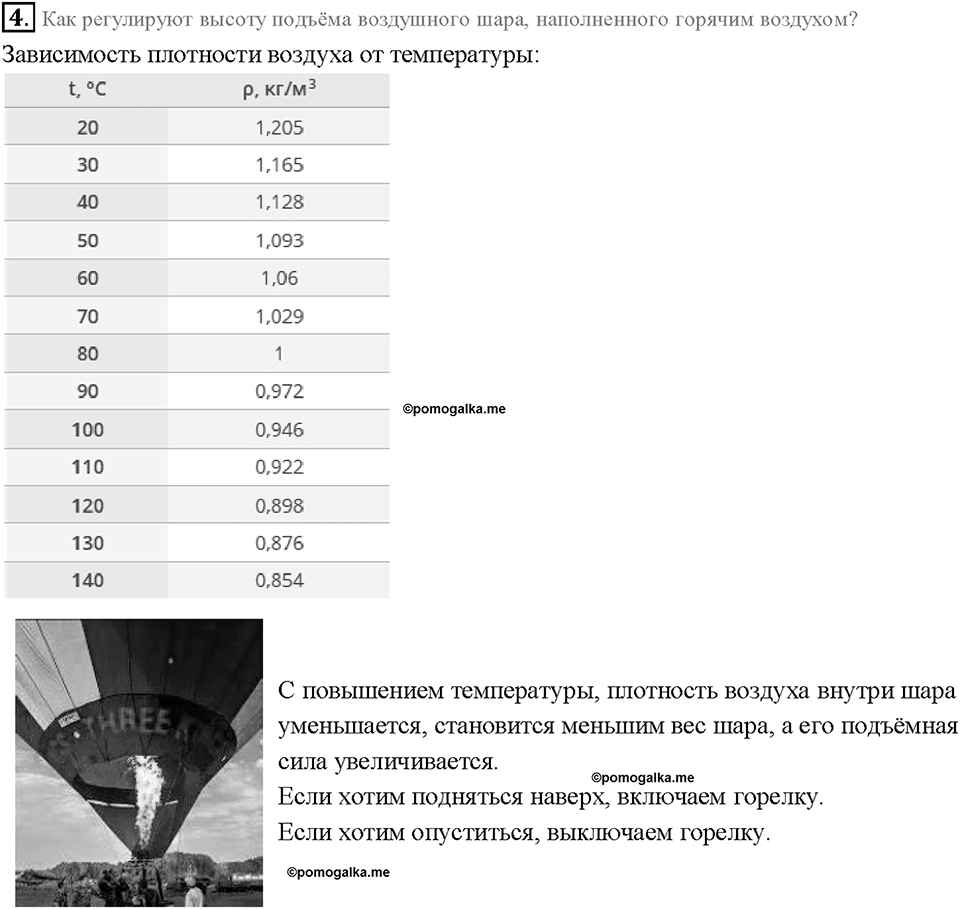 Глава 3. Давление твердых тел, жидкостей и газов. Воздухоплавание. §54. Вопрос №4 — решение 1