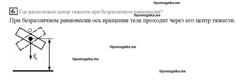 Глава 4. Работа и мощность. Энергия. Условия равновесия тел. §64. Вопрос №6 — решение 1