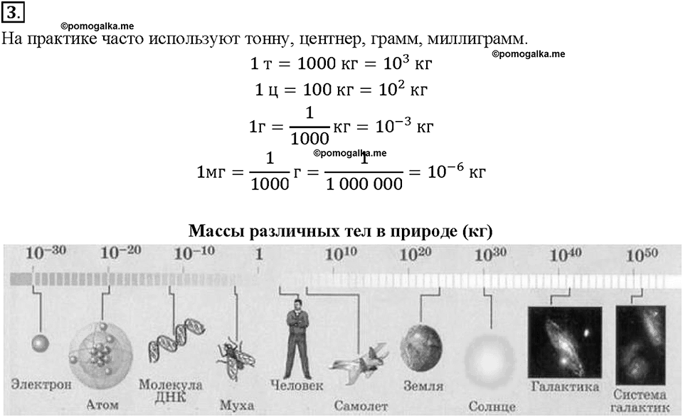 Глава 2. Взаимодействие тел. Масса тела. Единицы массы. §20. Вопрос №3 — решение 1