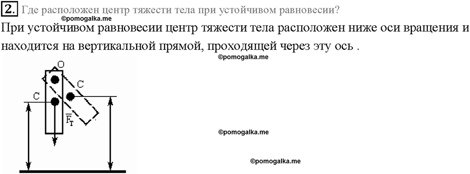 Глава 4. Работа и мощность. Энергия. Условия равновесия тел. §64. Вопрос №2 — решение 1