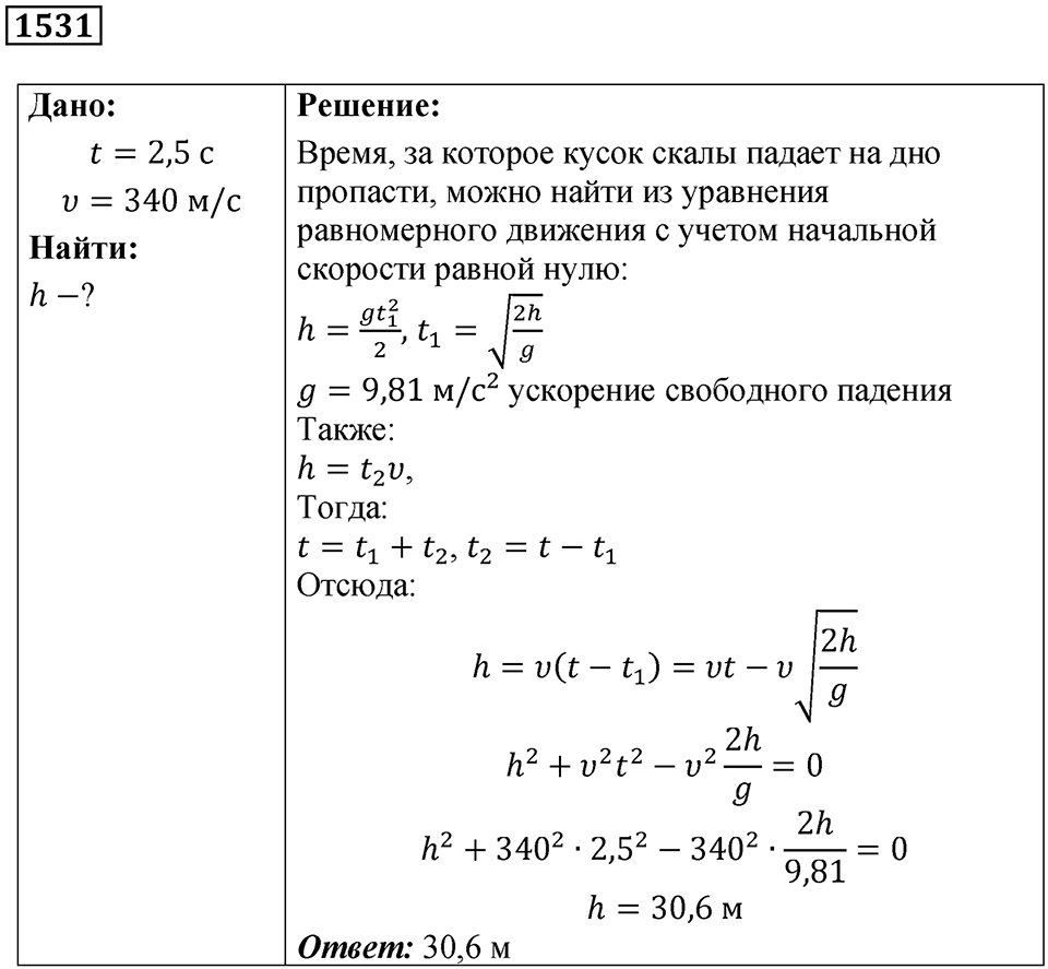 Номер 1531 — решение 1