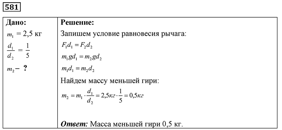 Номер 581 — решение 1