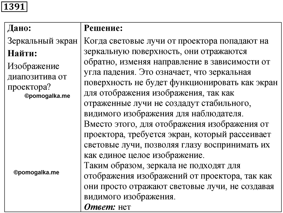 Номер 1391 — решение 1