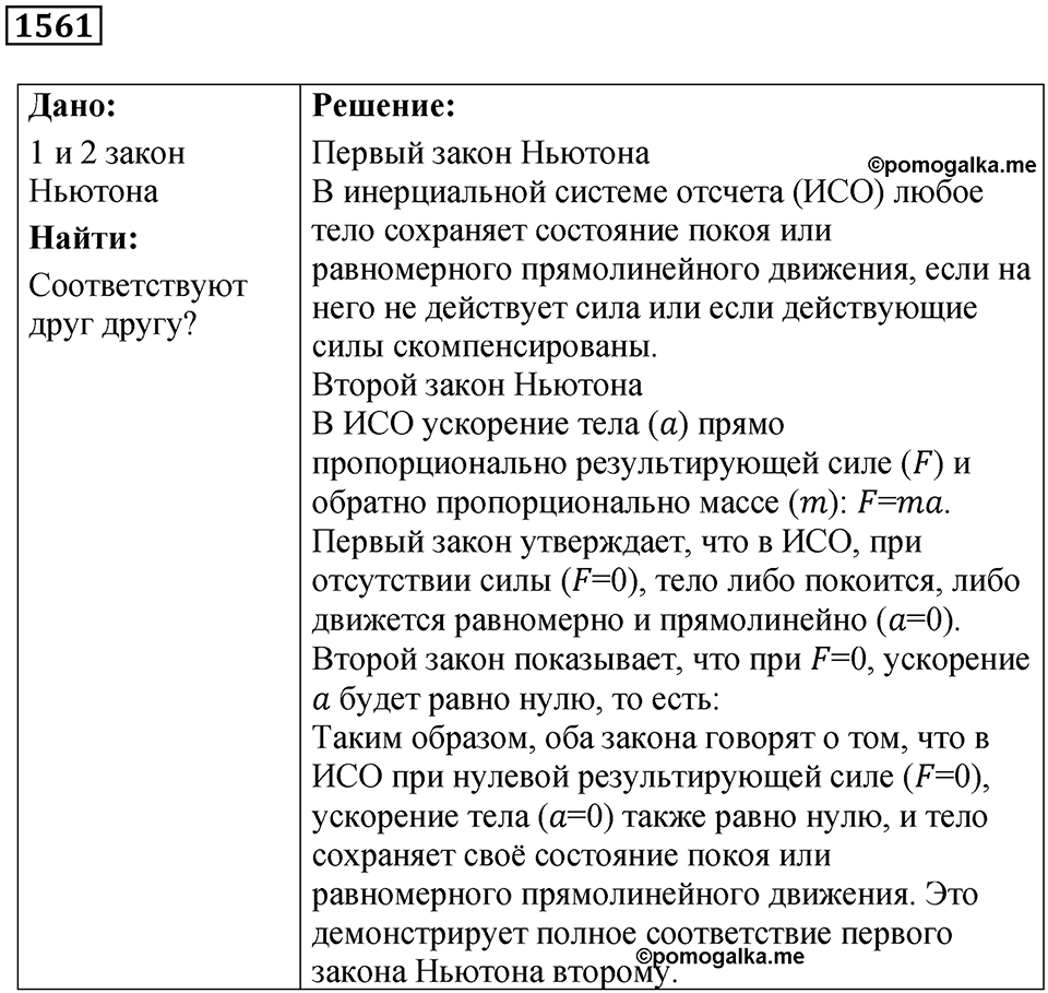 Номер 1561 — решение 1