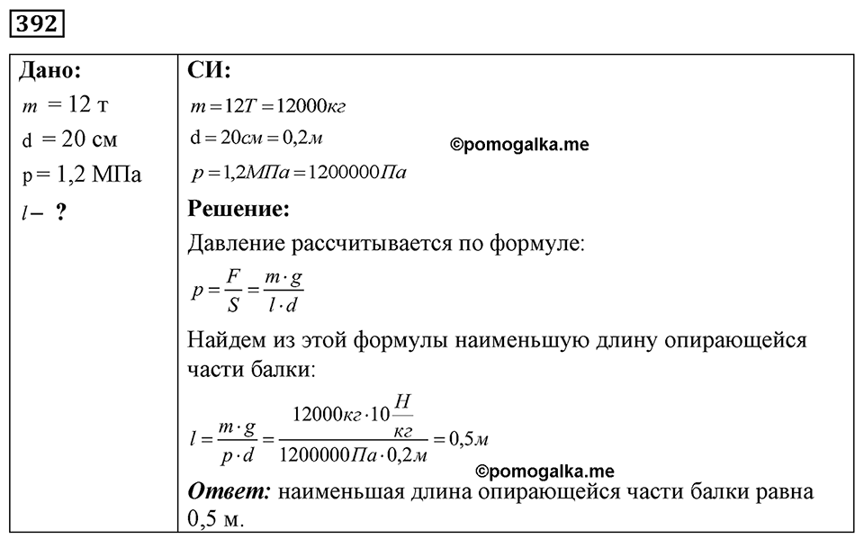Номер 392 — решение 1