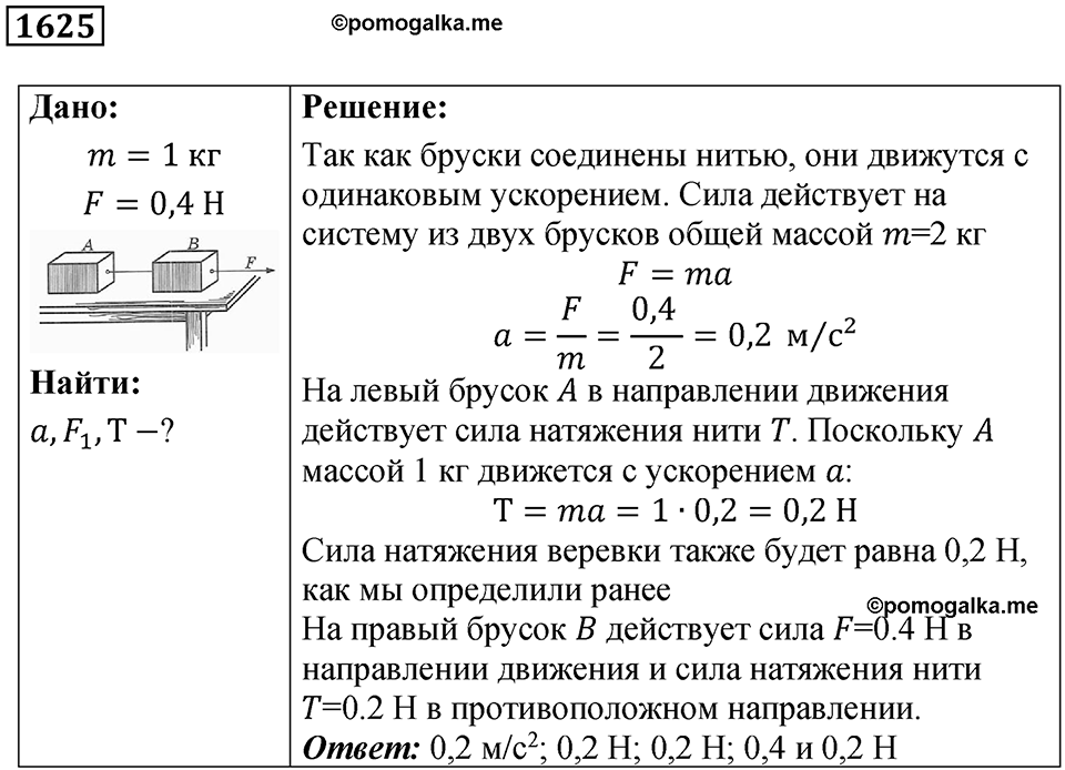Номер 1625 — решение 1
