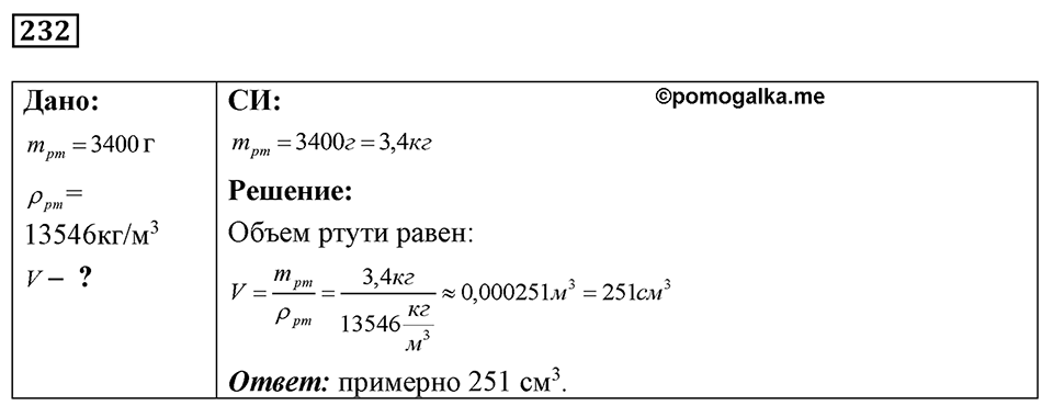 Номер 232 — решение 1