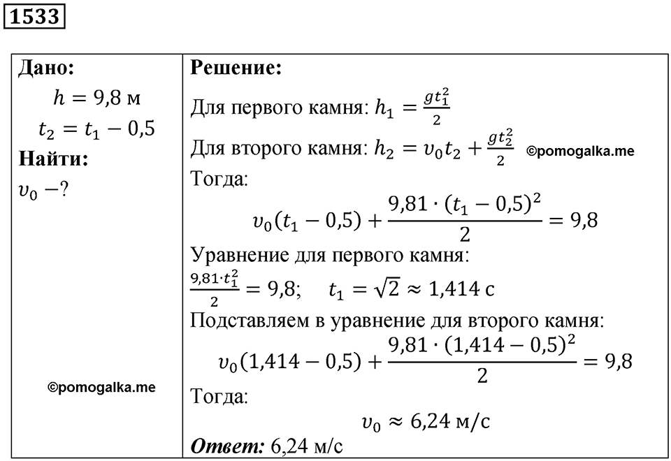Номер 1533 — решение 1