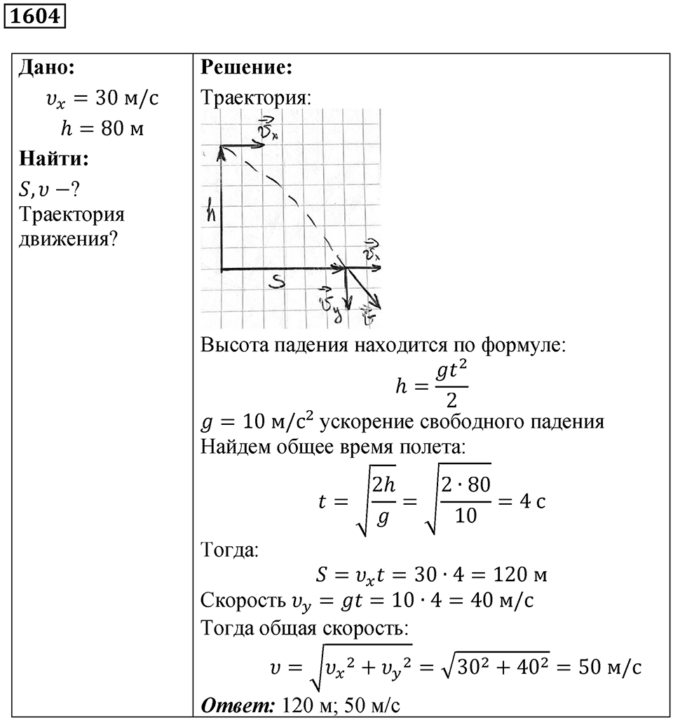 Номер 1604 — решение 1