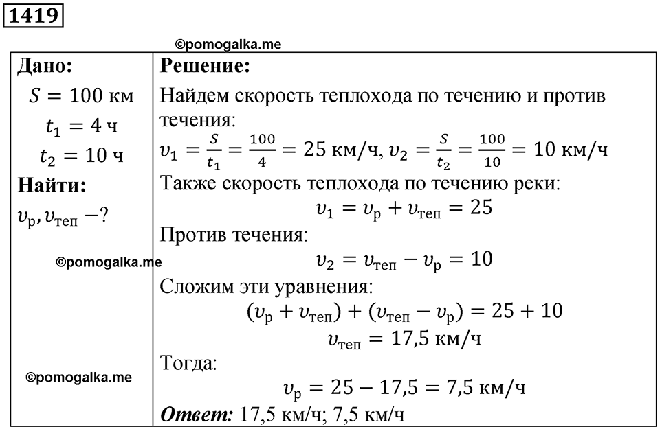 Номер 1419 — решение 1