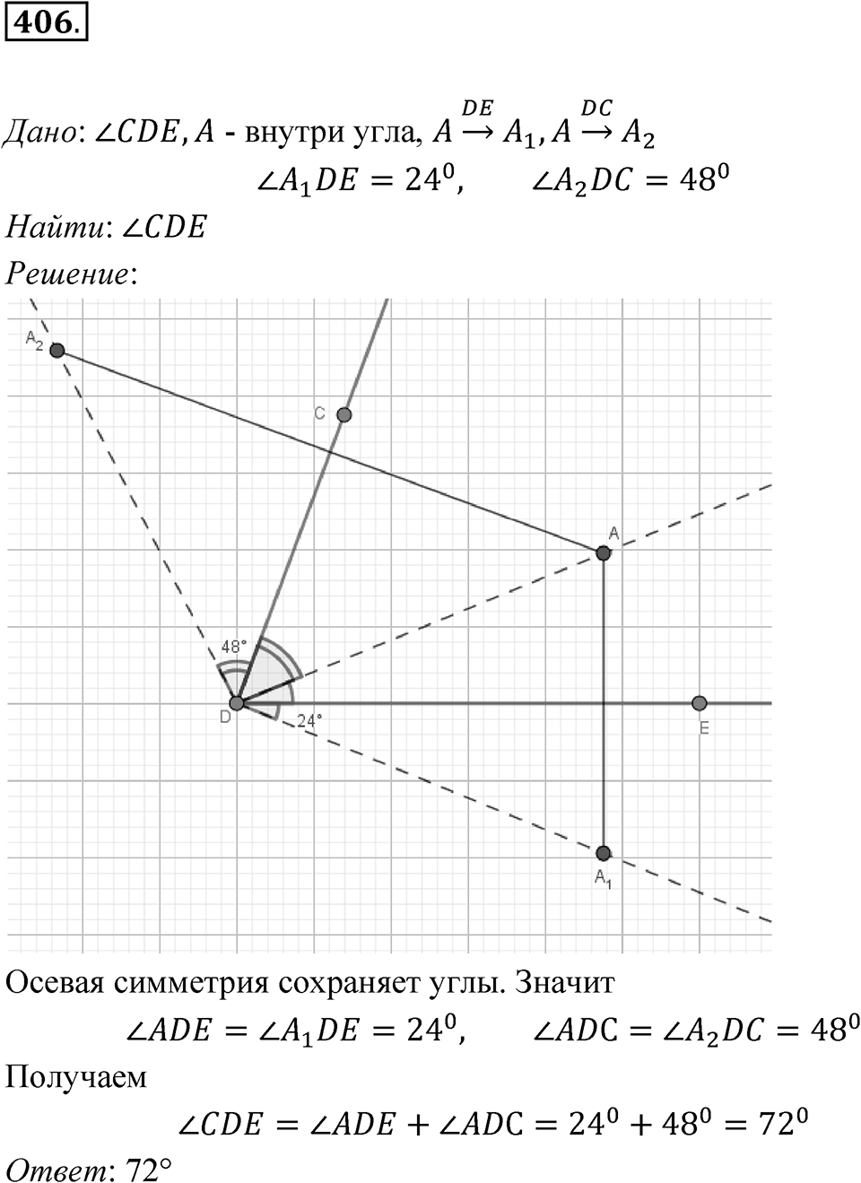 Номер 406 — решение 1
