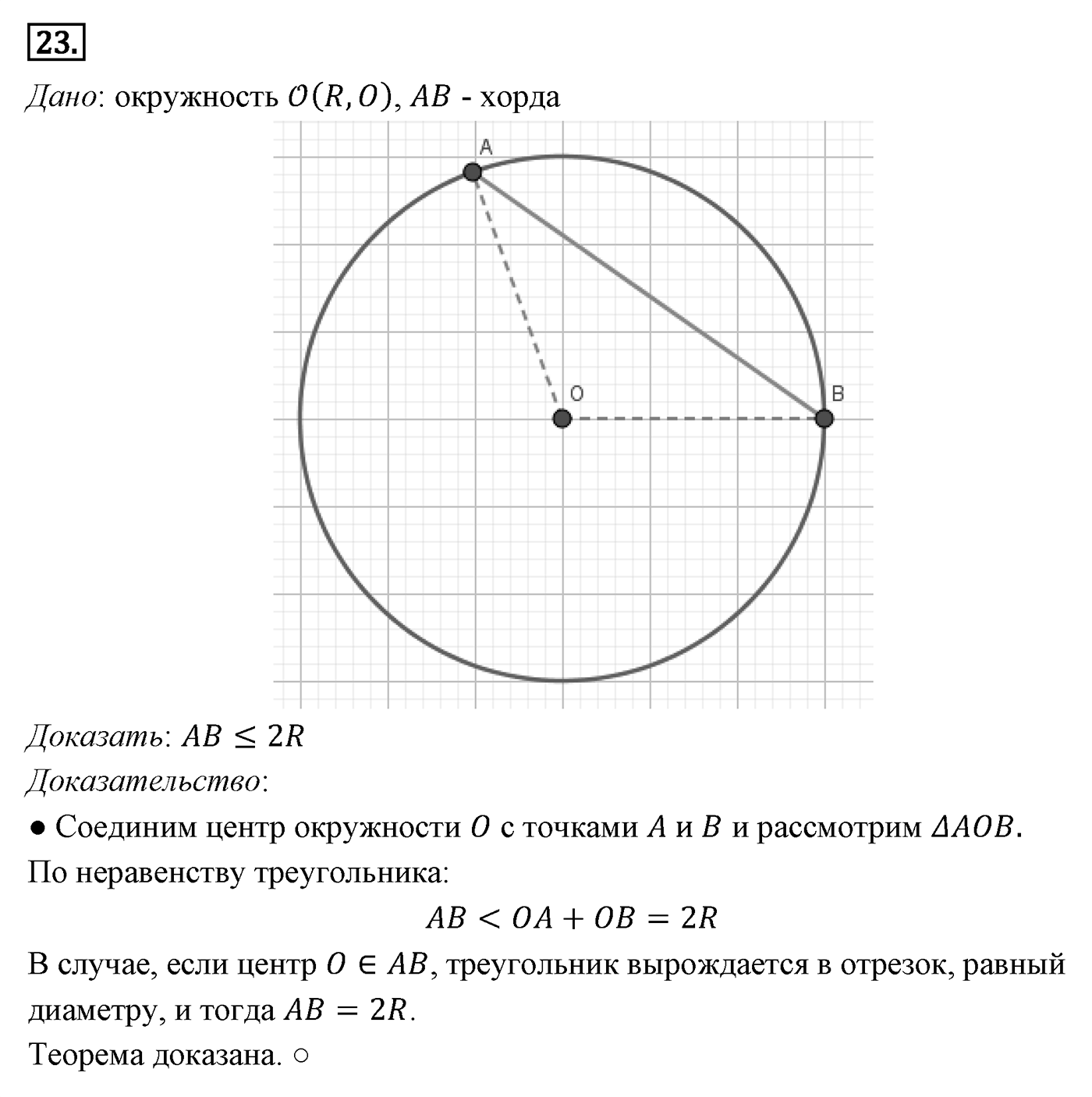 Теорема Пифагора. Параграф 7 Задача №23 — решение 1
