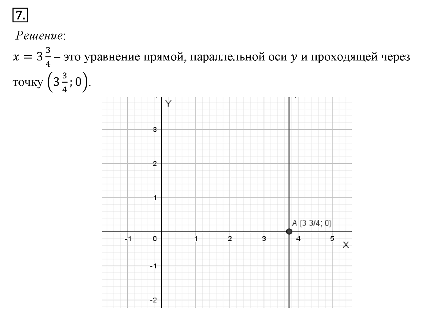 Декартовы координаты на плоскости. Параграф 8 Задача №7 — решение 1