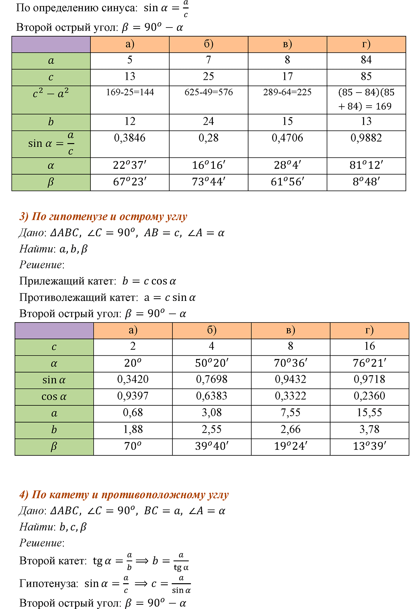 Теорема Пифагора. Параграф 7 Задача №61 — решение 2