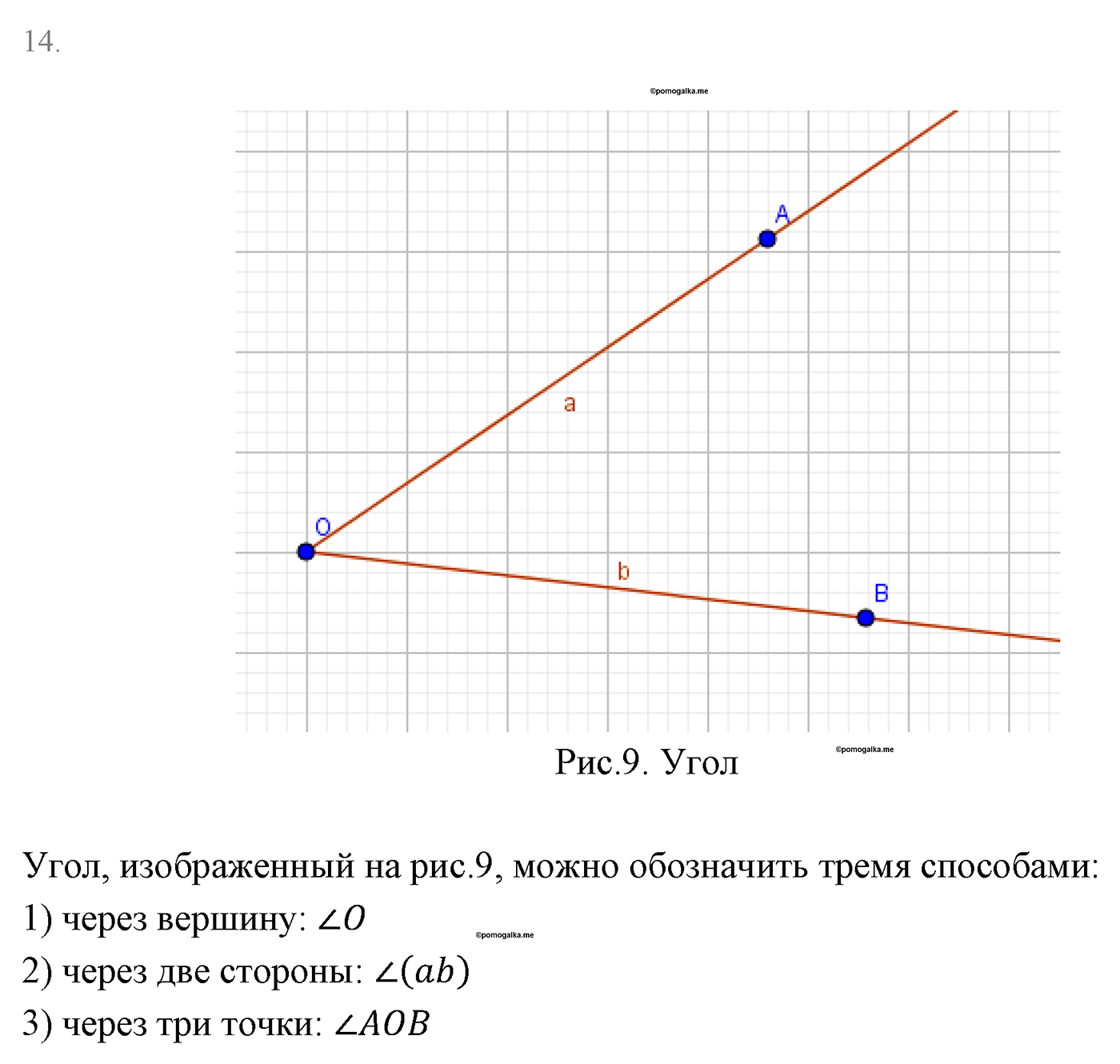 Основные свойства простейших геометрических фигур. Параграф 1 Страницы 16-17 Контрольный вопрос №14 — решение 1