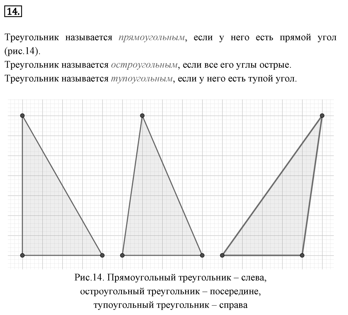 Сумма углов треугольника. Параграф 4 Страницы 52-53 Контрольный вопрос №14 — решение 1