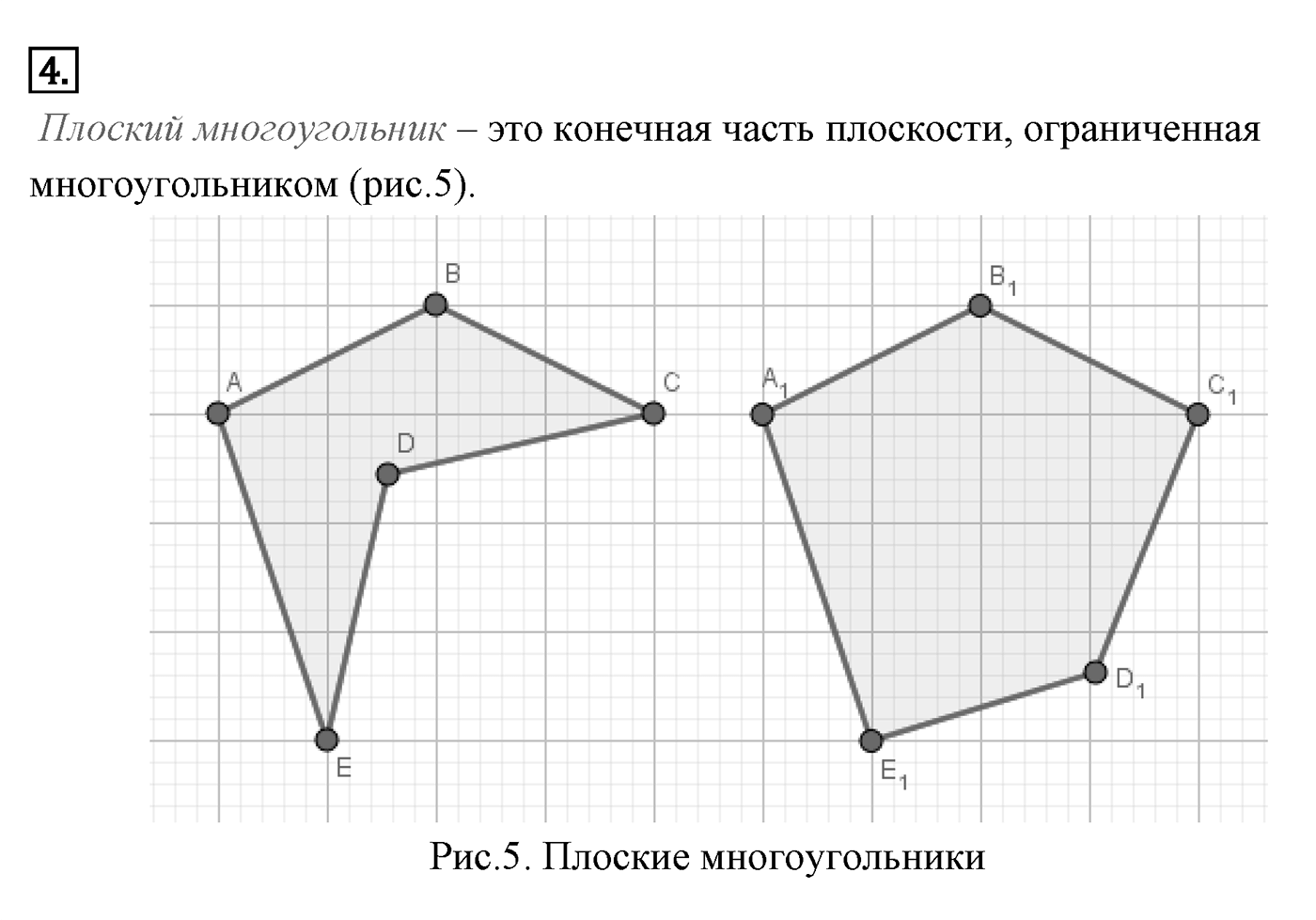 Многоугольники. Параграф 13 Страница 191 Контрольный вопрос №4 — решение 1