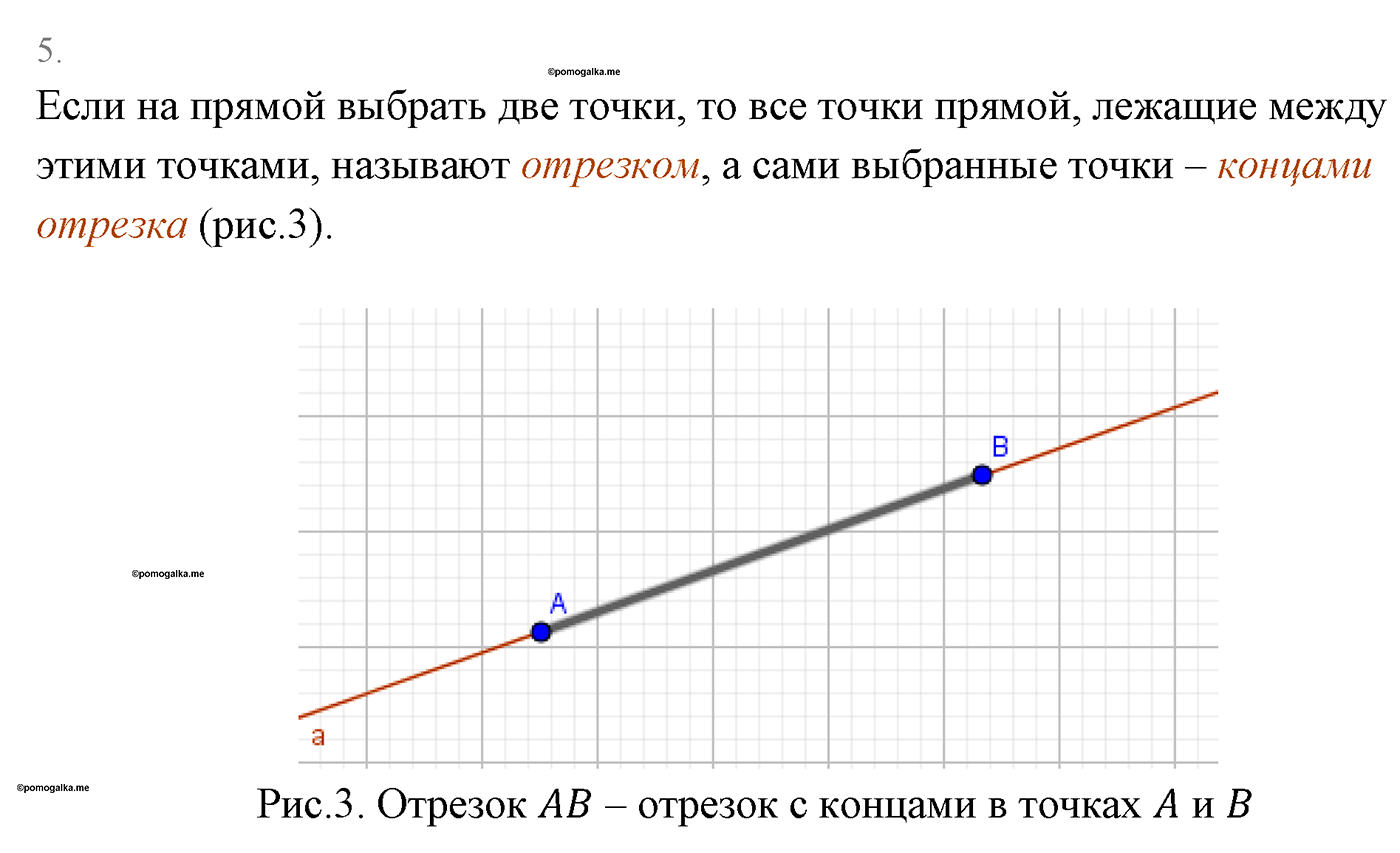 Основные свойства простейших геометрических фигур. Параграф 1 Страницы 16-17 Контрольный вопрос №5 — решение 1