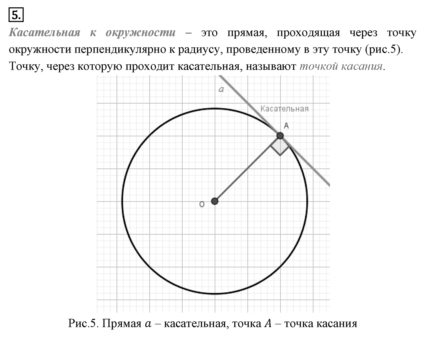 Геометрические построения. Параграф 5 Страница 66 Контрольный вопрос №5 — решение 1