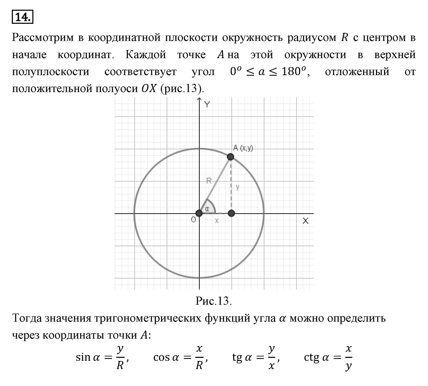Декартовы координаты на плоскости. Параграф 8 Страницы 117-118 Контрольный вопрос №14 — решение 1