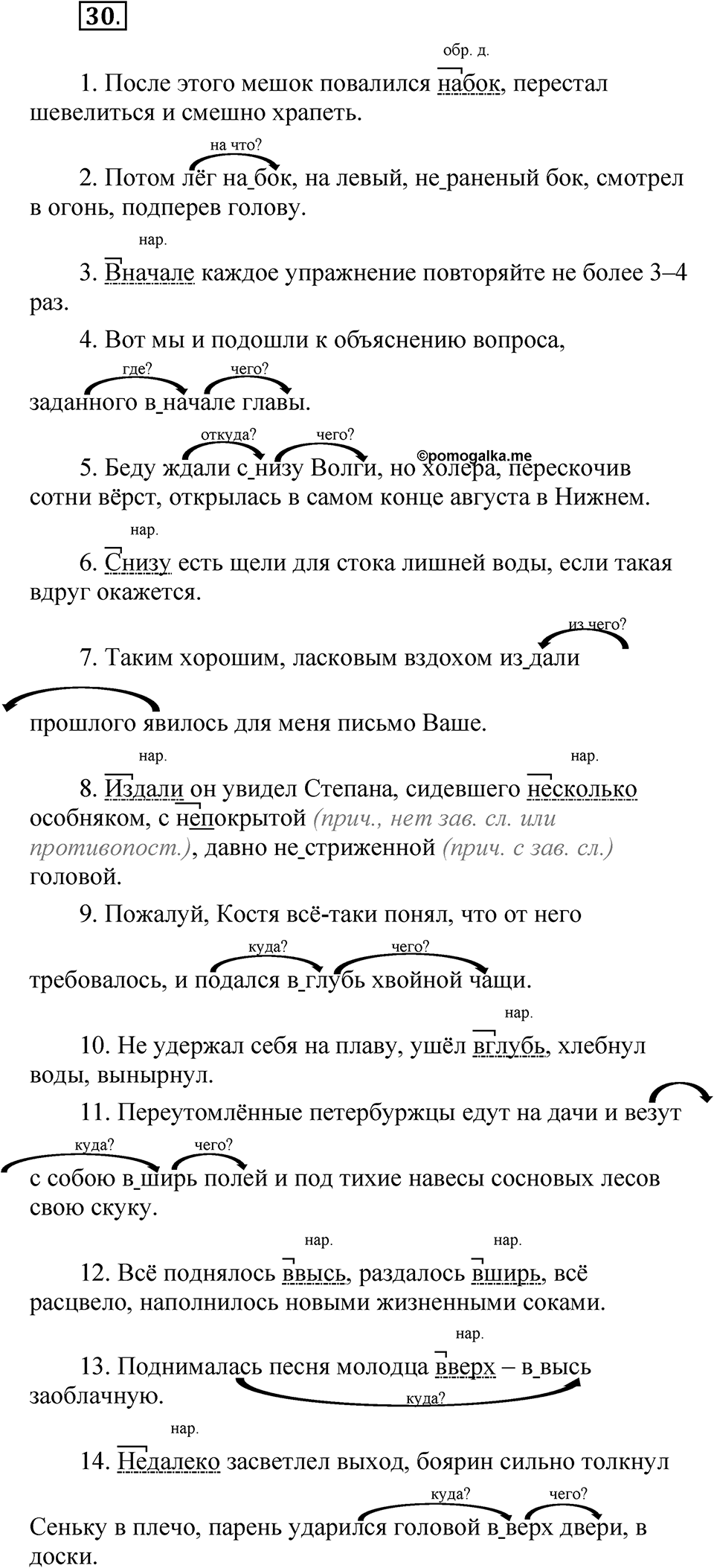 Часть 2, Упражнение 30 — решение 1