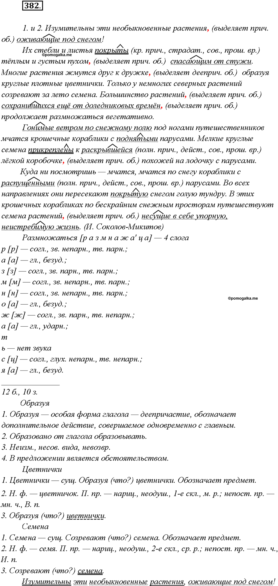 Упражнение 382 — решение 1