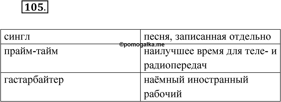 Упражнение 105 — решение 1