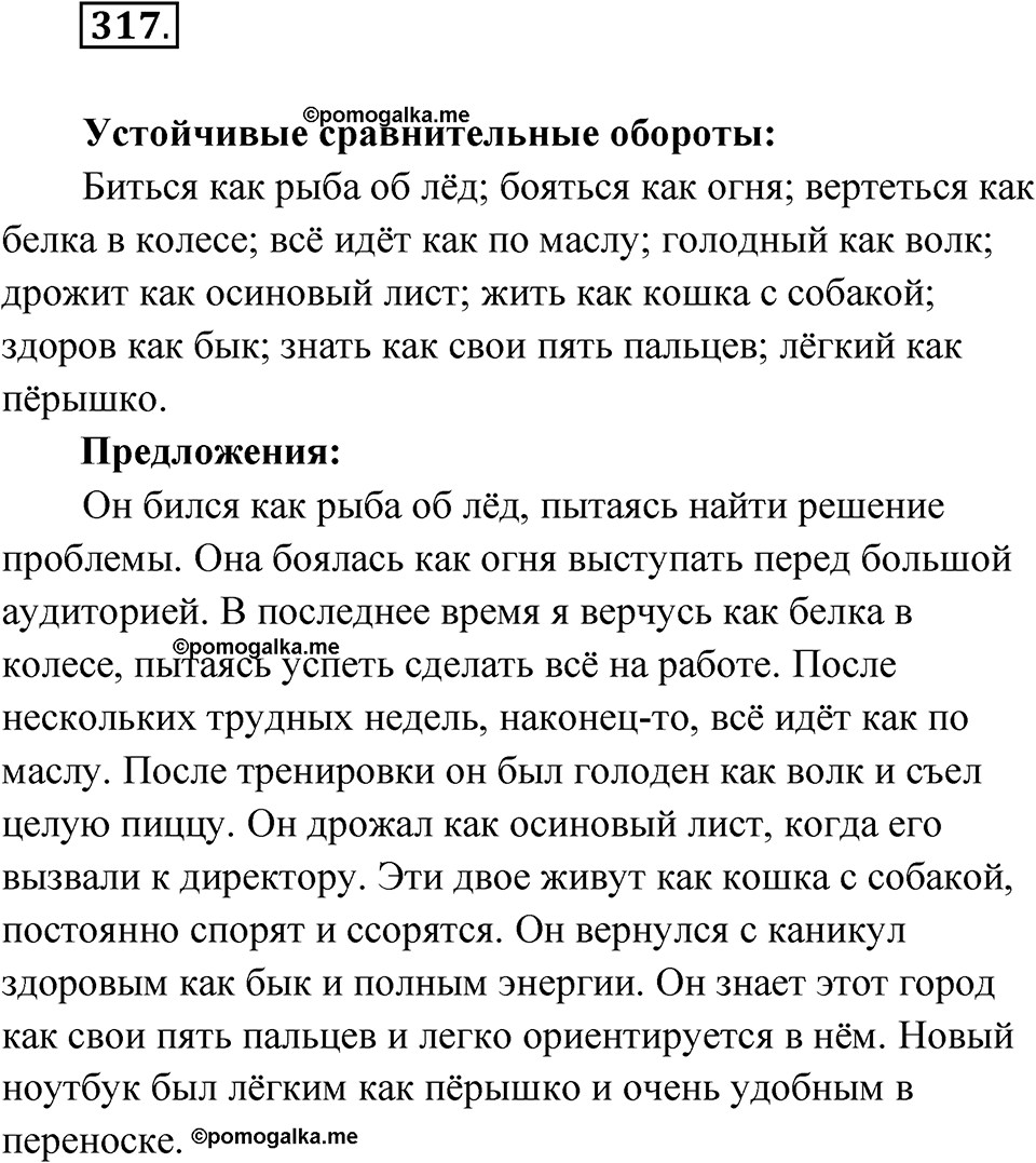 Упражнение 317 — решение 1