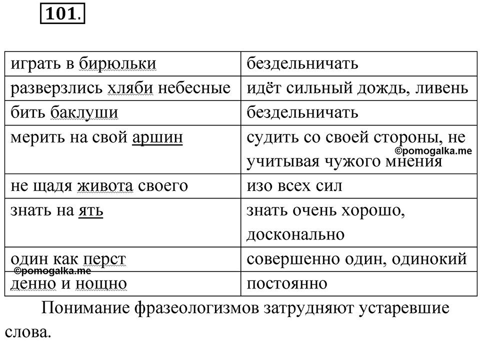 Упражнение 101 — решение 1