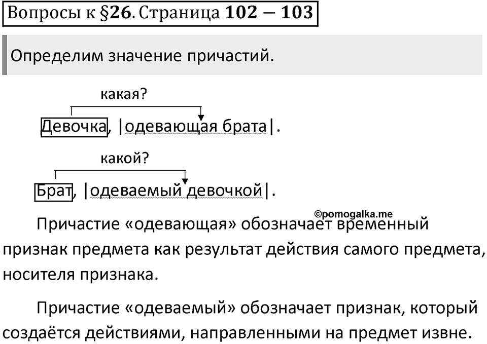 Часть 1 страница 102-103 Вопросы к §26 — решение 1
