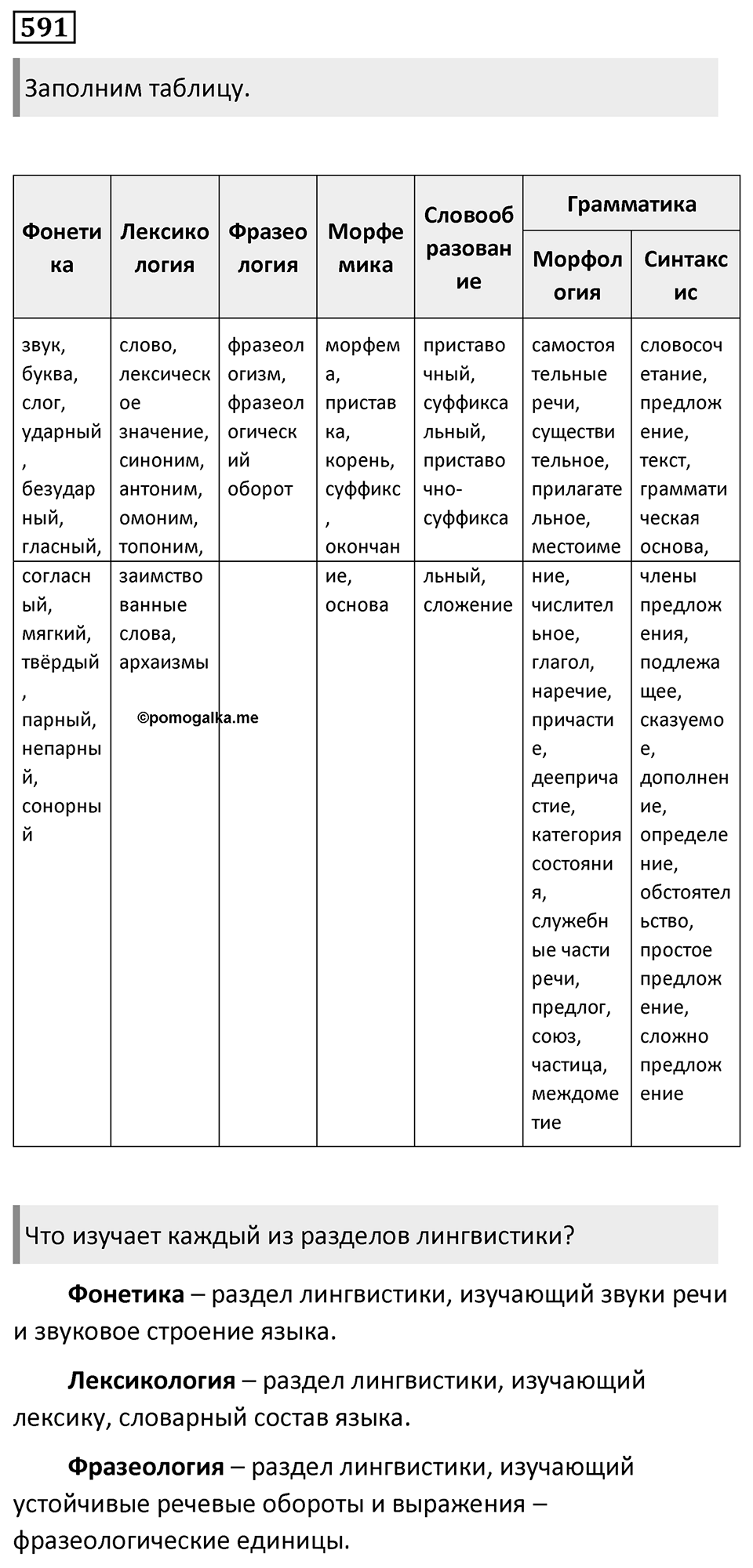 Упражнение 591 — решение 1