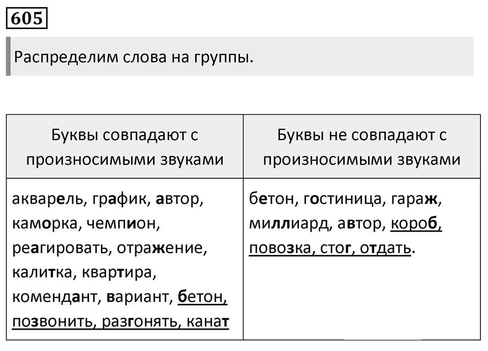 Упражнение 605 — решение 1