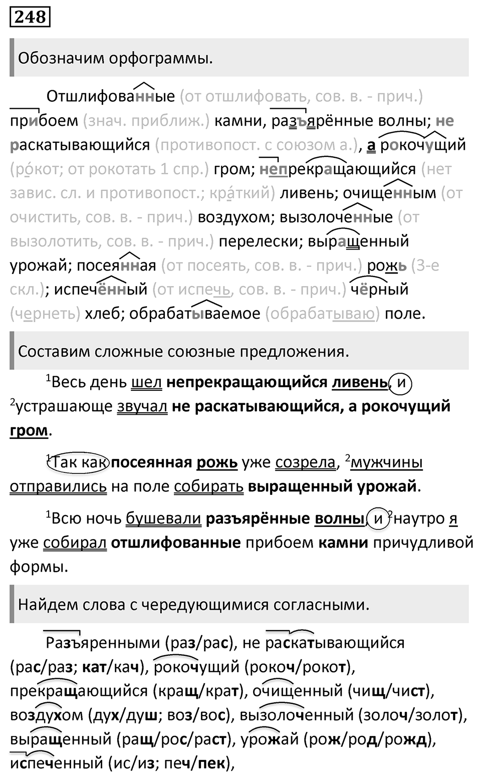 Упражнение 248 — решение 1