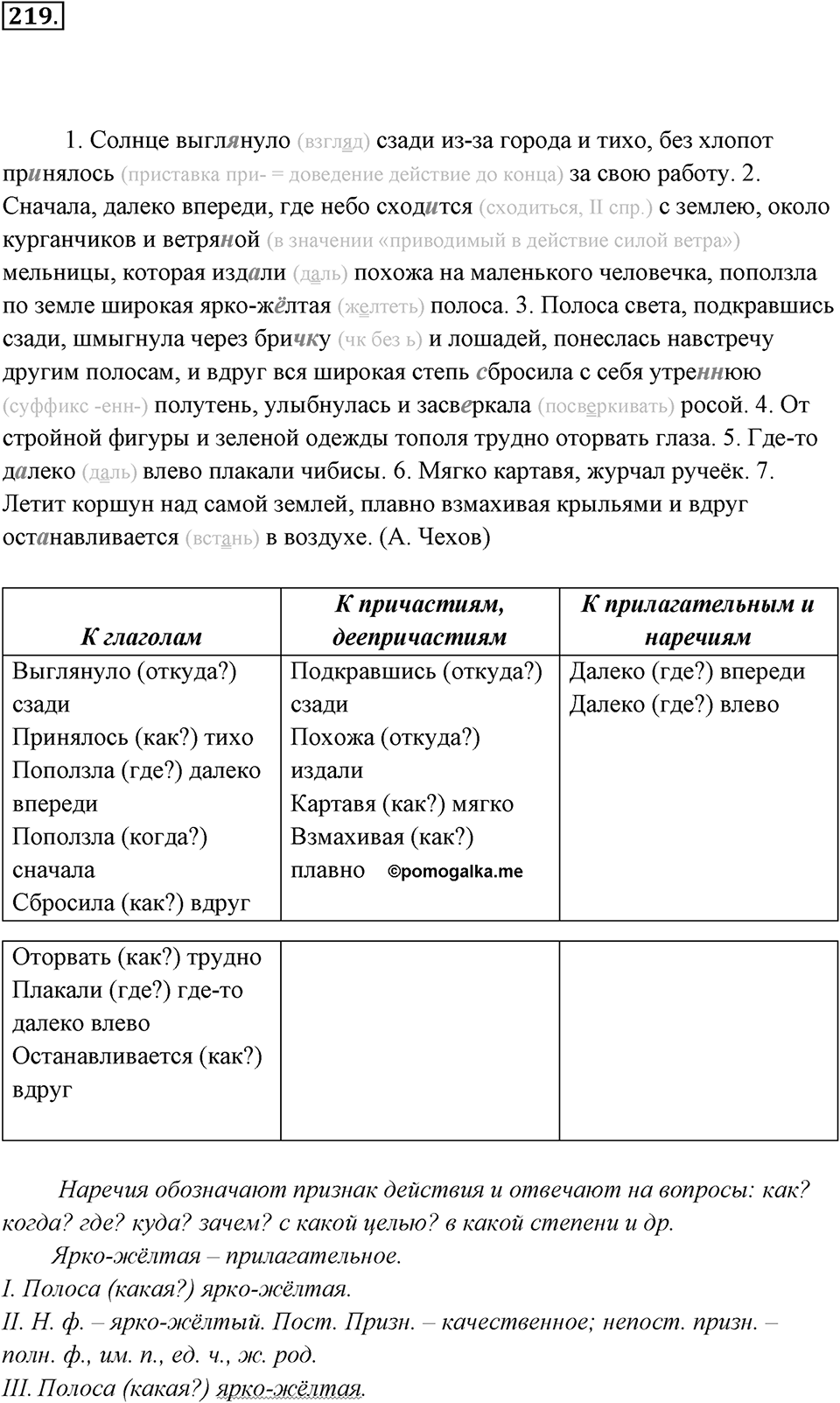 Упражнение 219 — решение 2