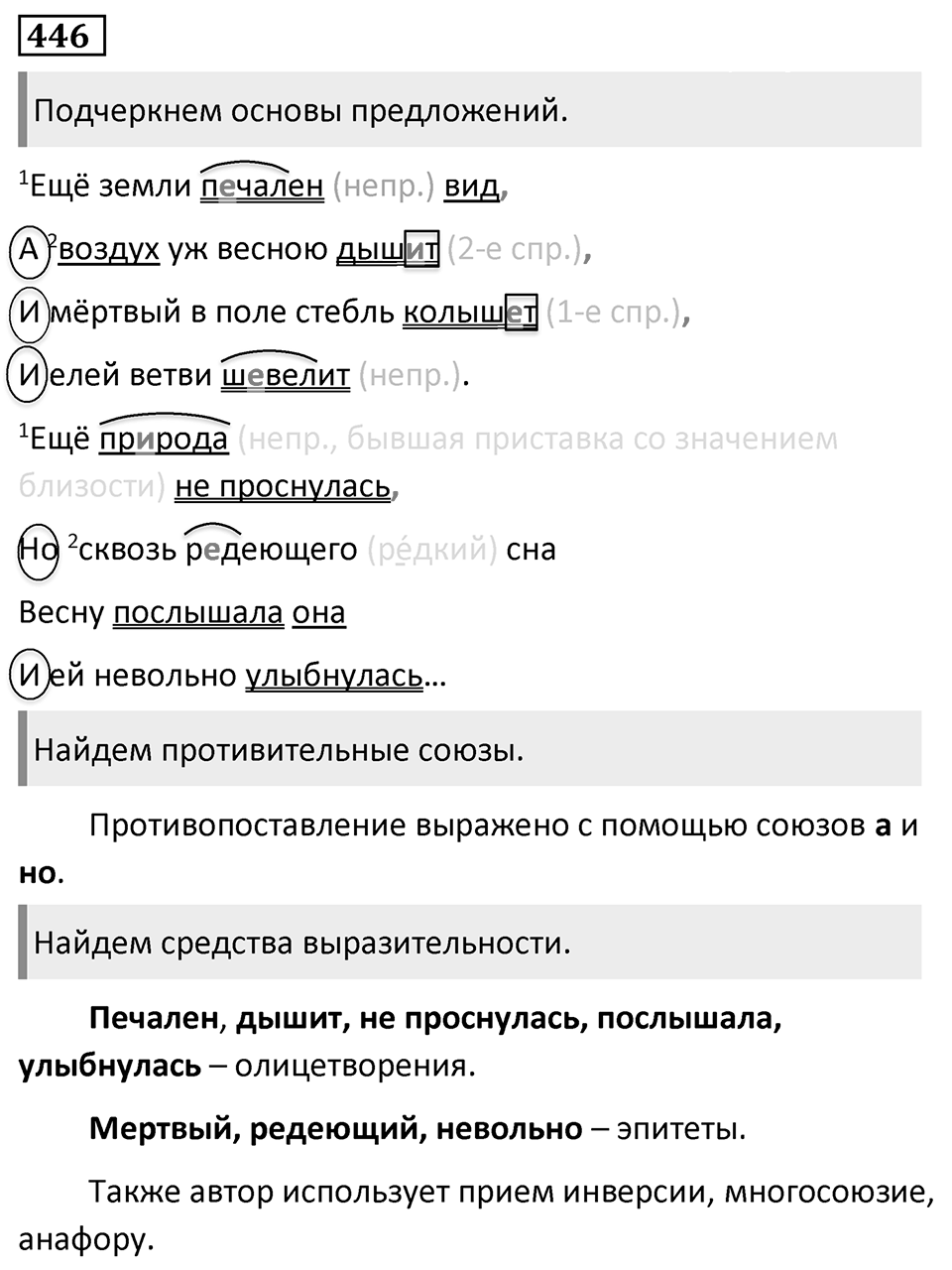 Упражнение 446 — решение 1