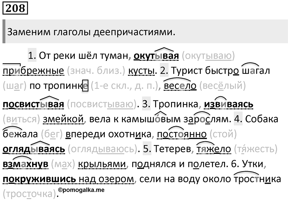 Упражнение 208 — решение 2