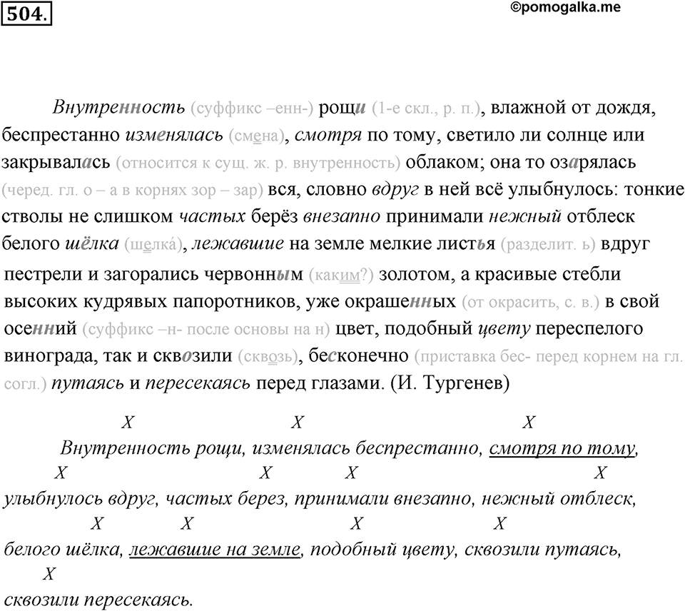 Упражнение 504 — решение 2