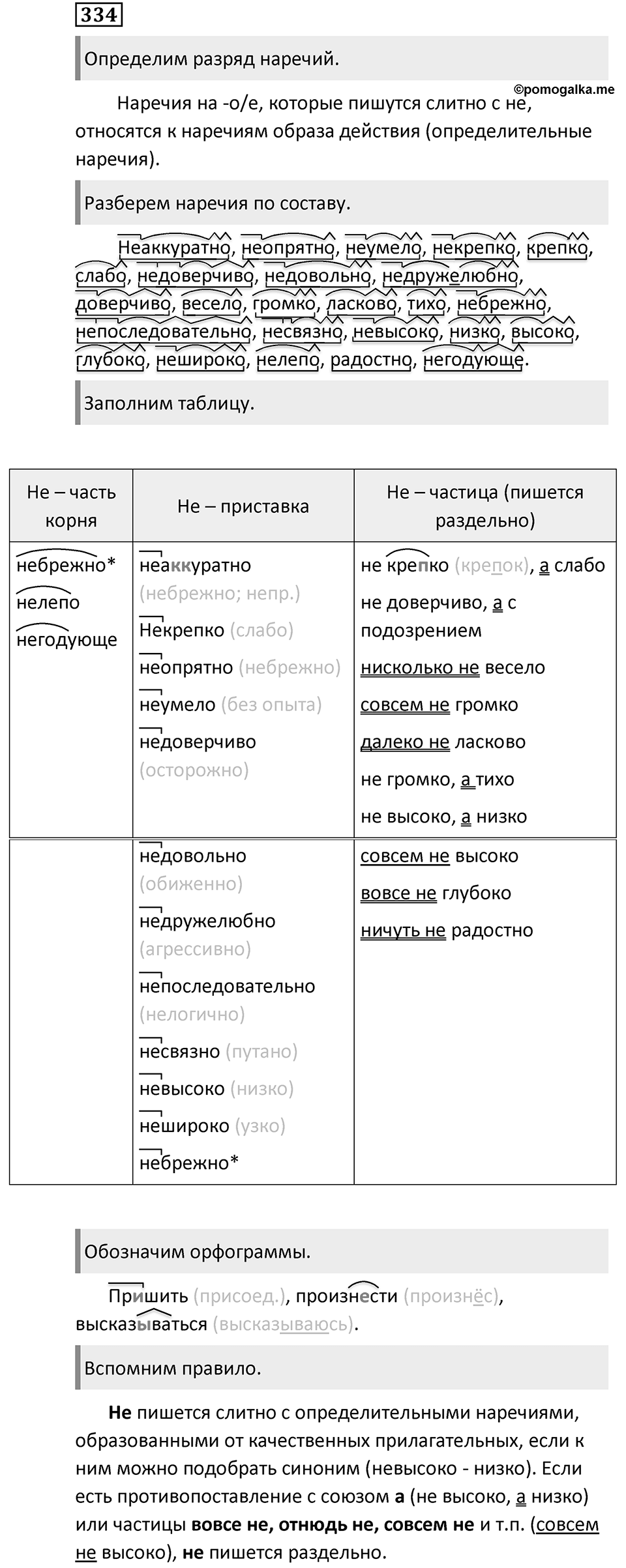 Упражнение 334 — решение 1