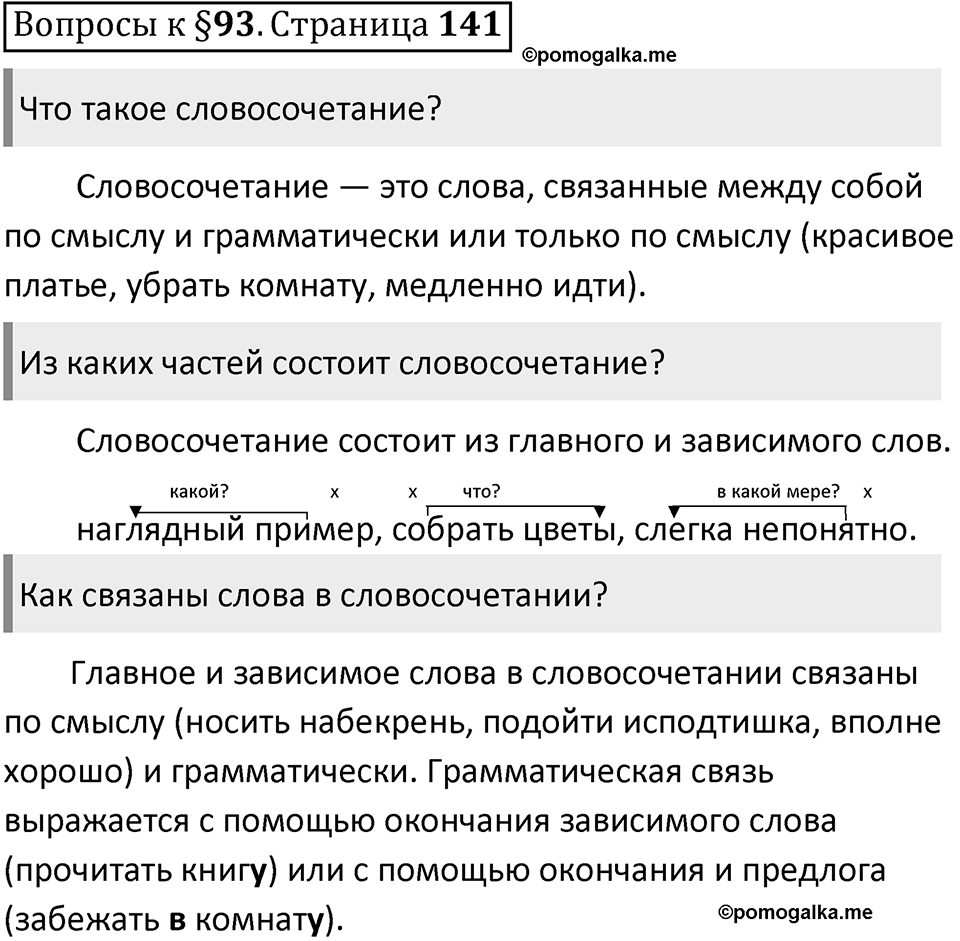 Часть 2 страница 141 Вопросы к §93 — решение 1